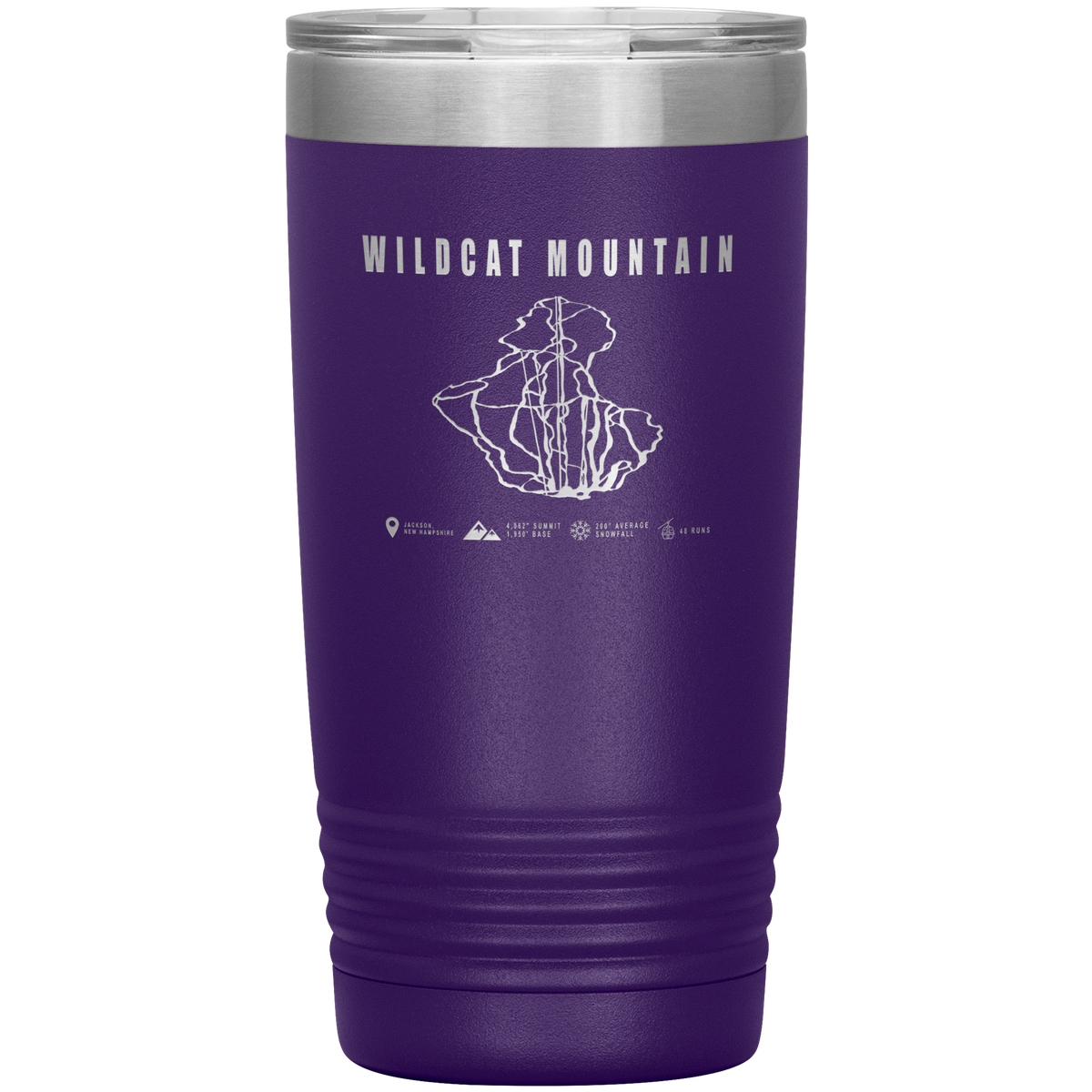Wildcat Mountain, New Hampshire Ski Trail Map 20oz Tumbler - Powderaddicts