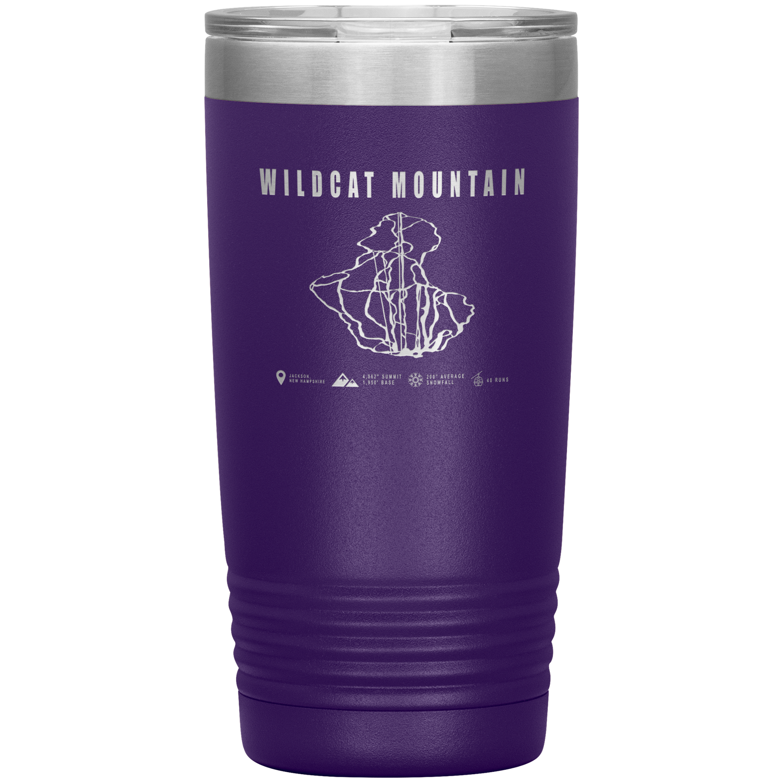 Wildcat Mountain, New Hampshire Ski Trail Map 20oz Tumbler - Powderaddicts