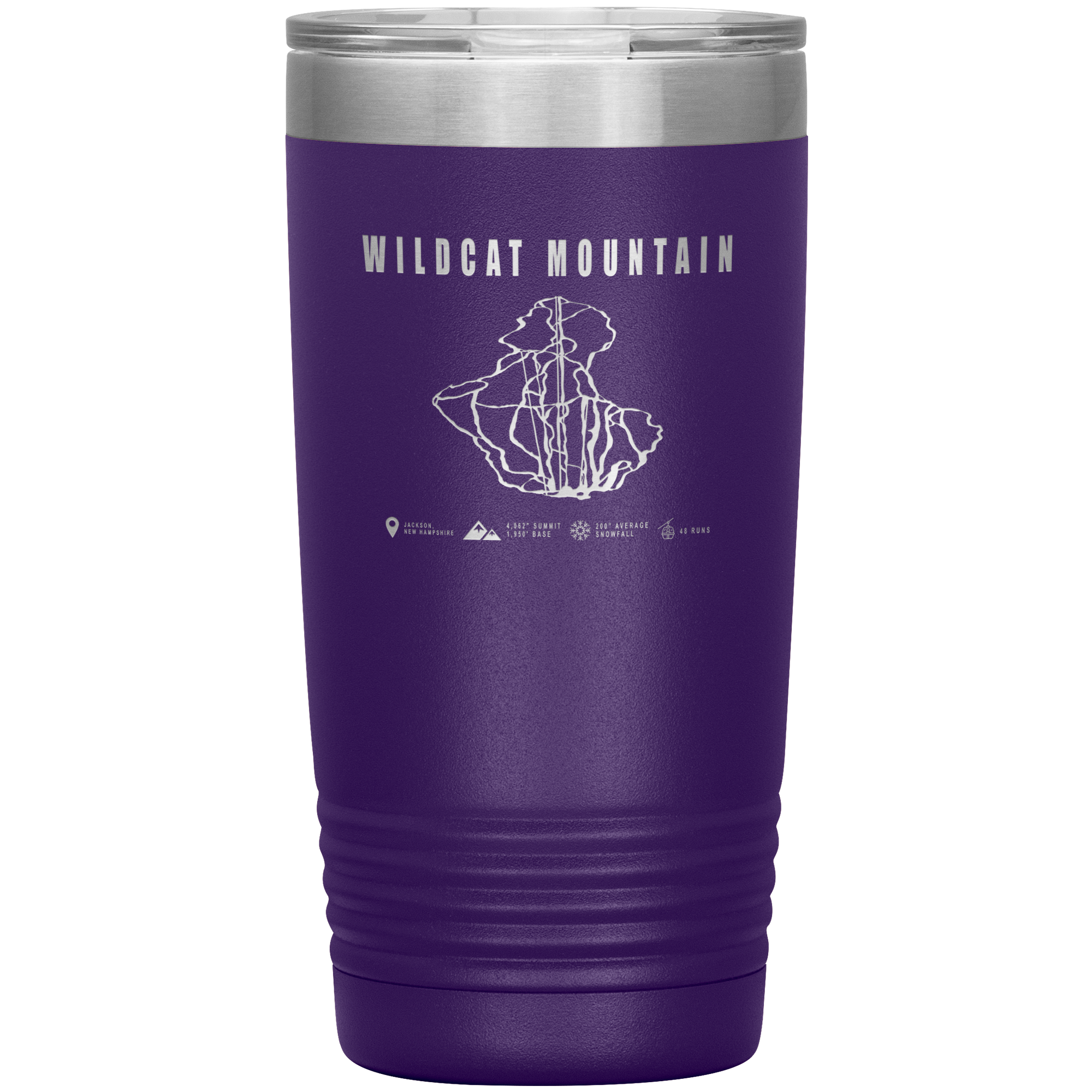 Wildcat Mountain, New Hampshire Ski Trail Map 20oz Tumbler - Powderaddicts