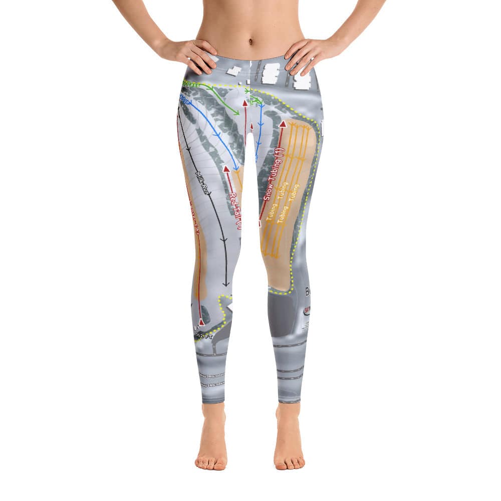 Buck Hill, Minnesota Ski Trail Map Women's Base Layer Bottom - Powderaddicts