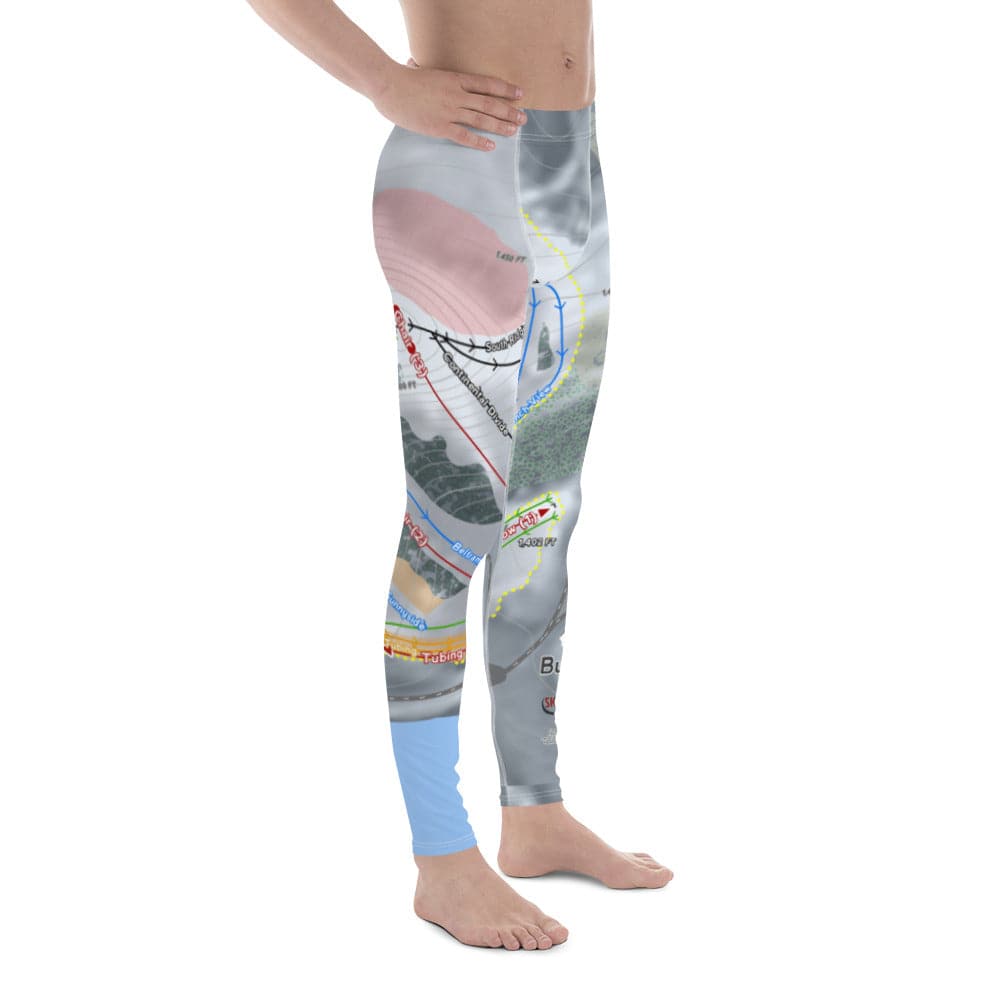 Buena Vista, Minnesota Ski Trail Map Men's Base Layer Bottom - Powderaddicts