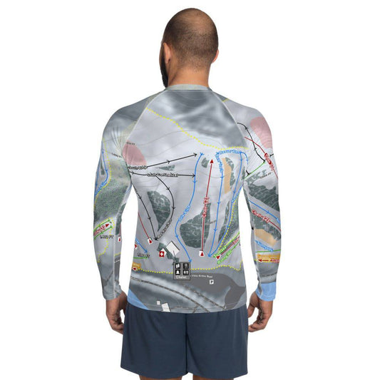 Buena Vista, Minnesota Ski Trail Map Men's Base Layer Top - Powderaddicts