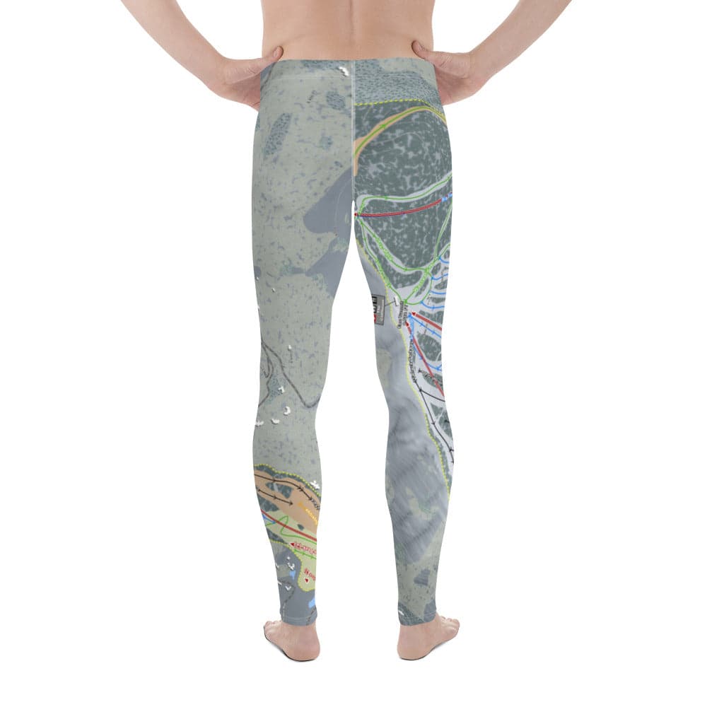 Buttermilk, Colorado Ski Trail Map Men's Base Layer Bottom - Powderaddicts