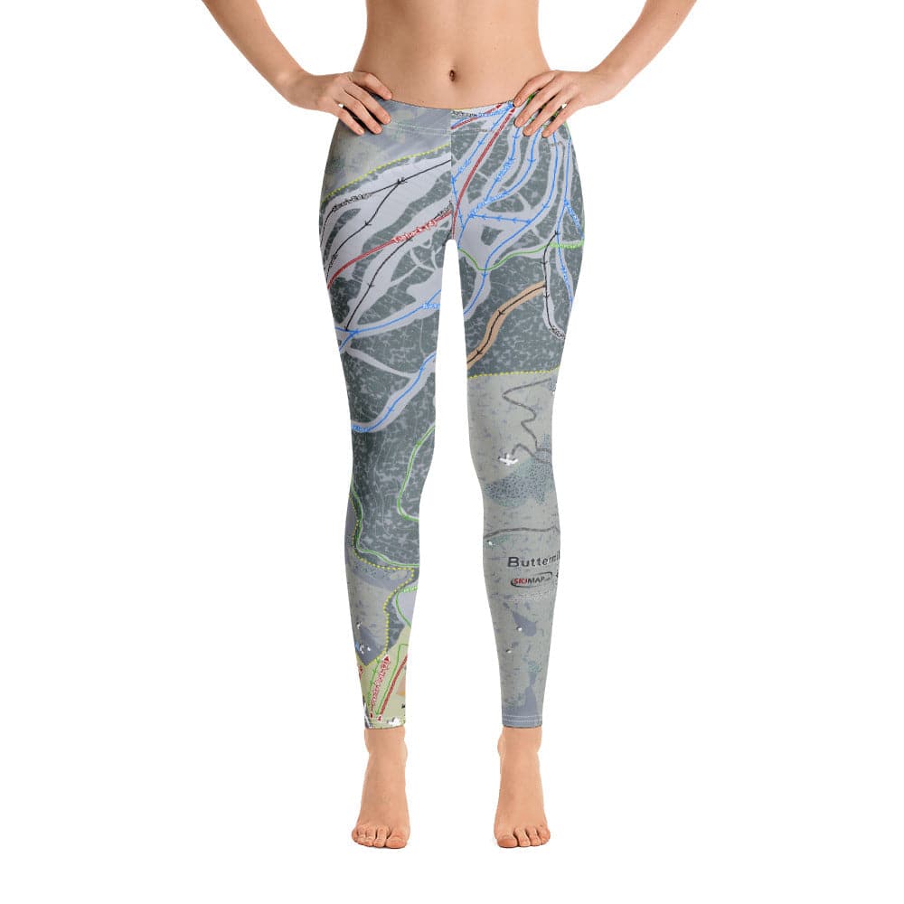 Buttermilk, Colorado Ski Trail Map Women's Base Layer Bottom - Powderaddicts
