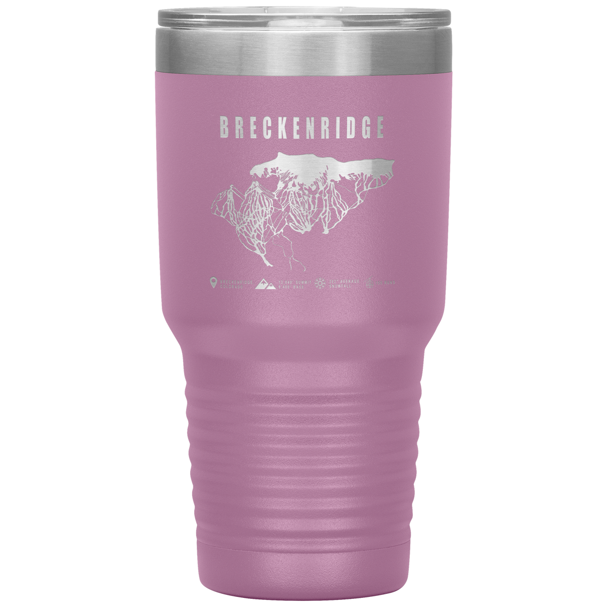 Breckenridge Colorado Ski Trail Map 30oz Tumbler - Powderaddicts