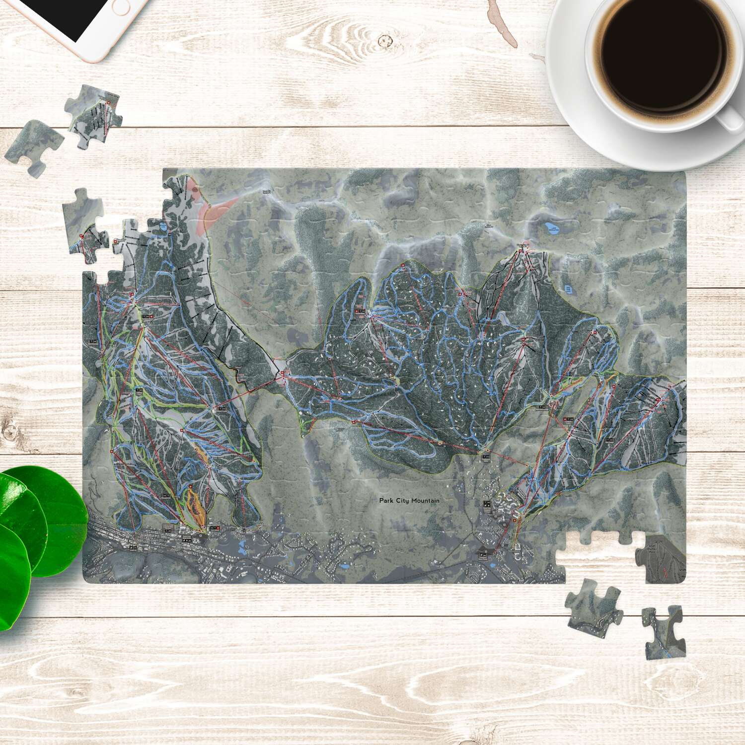 Park City, Utah Ski Trail Map puzzle - Powderaddicts