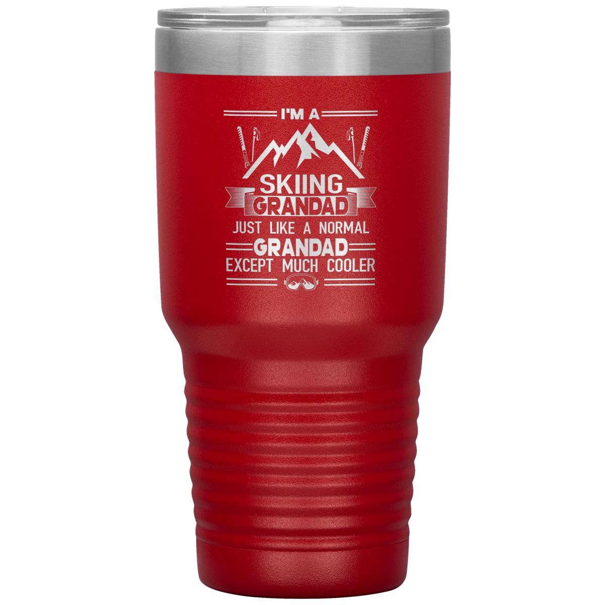 I&#39;m A Skiing Grandad 30oz Tumbler - Powderaddicts