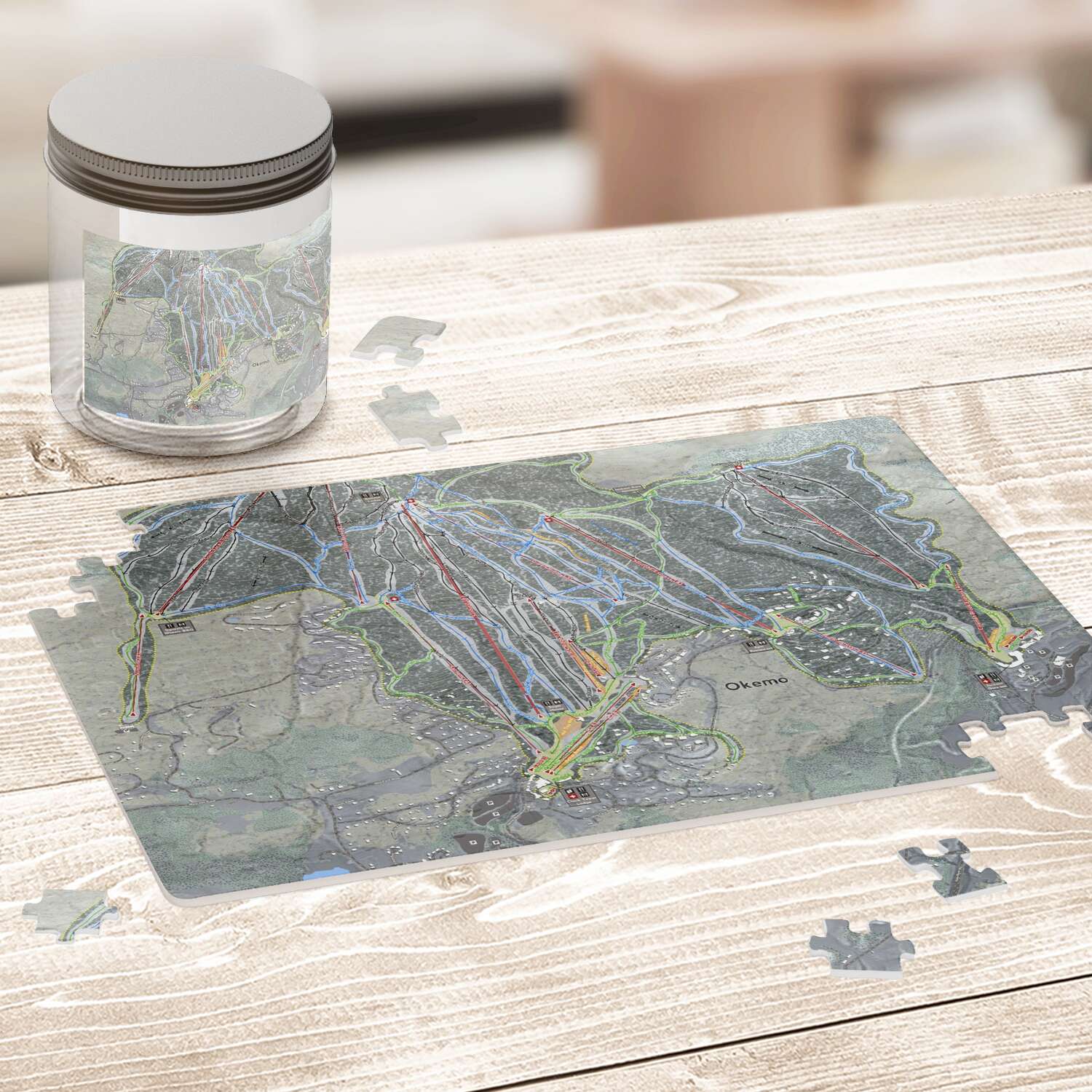Okemo Vermont Ski Trail Map Puzzle - Powderaddicts