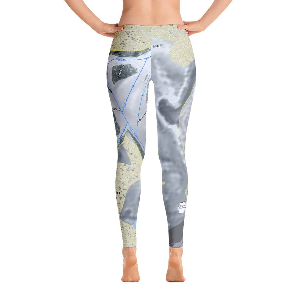Caberfae Peaks, Michigan Ski Trail Map Women's Base Layer Bottom