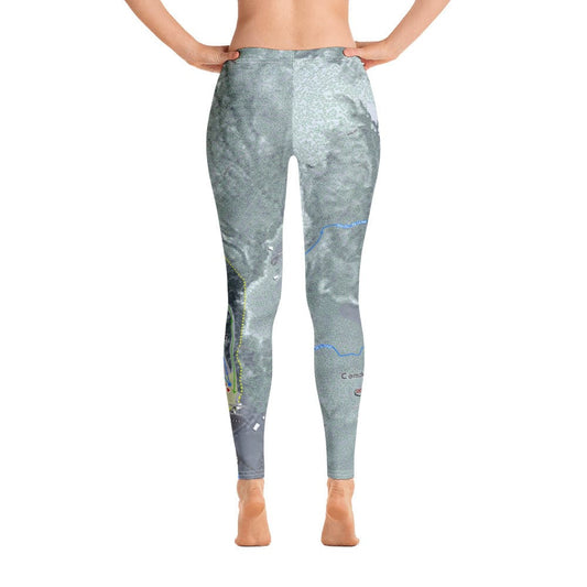 Camden Snow Bowl, Maine Ski Trail Map Women's Base Layer Bottom - Powderaddicts