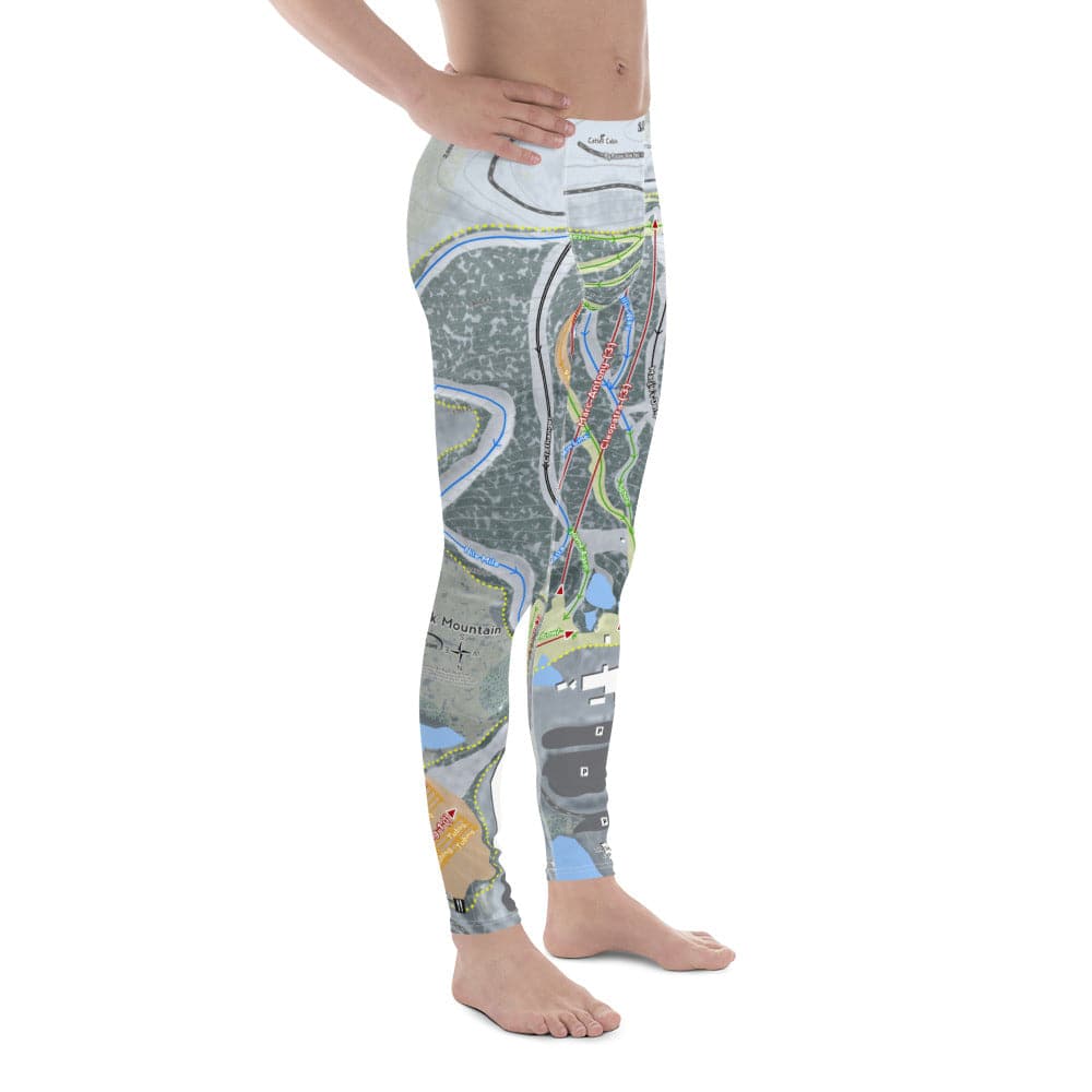 Camelback Mountain, Pennsylvania Ski Trail Map Men's Base Layer Bottom - Powderaddicts