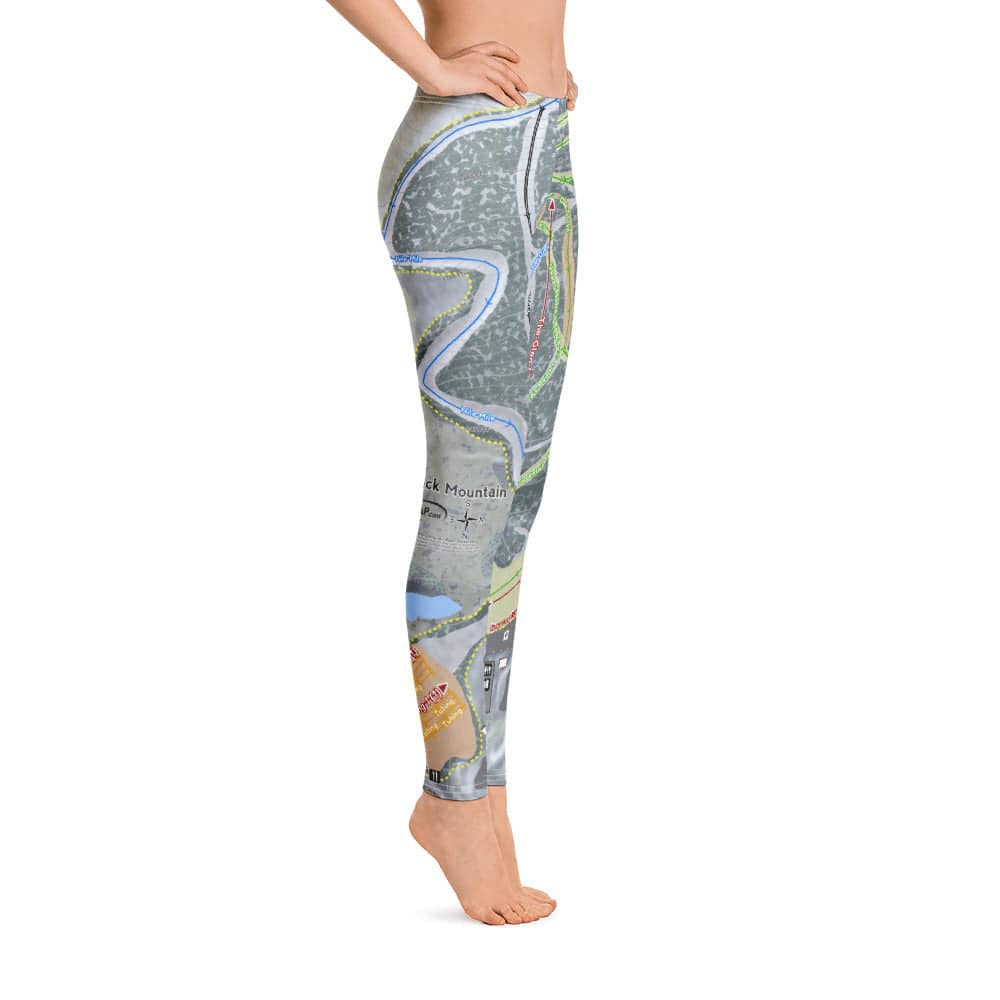 Camelback Mountain, Pennsylvania Ski Trail Map Women's Base Layer Bottom - Powderaddicts