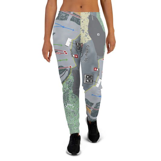 Camp 10, Wisconsin Ski Trail Map Women's Mid-Layer - Powderaddicts