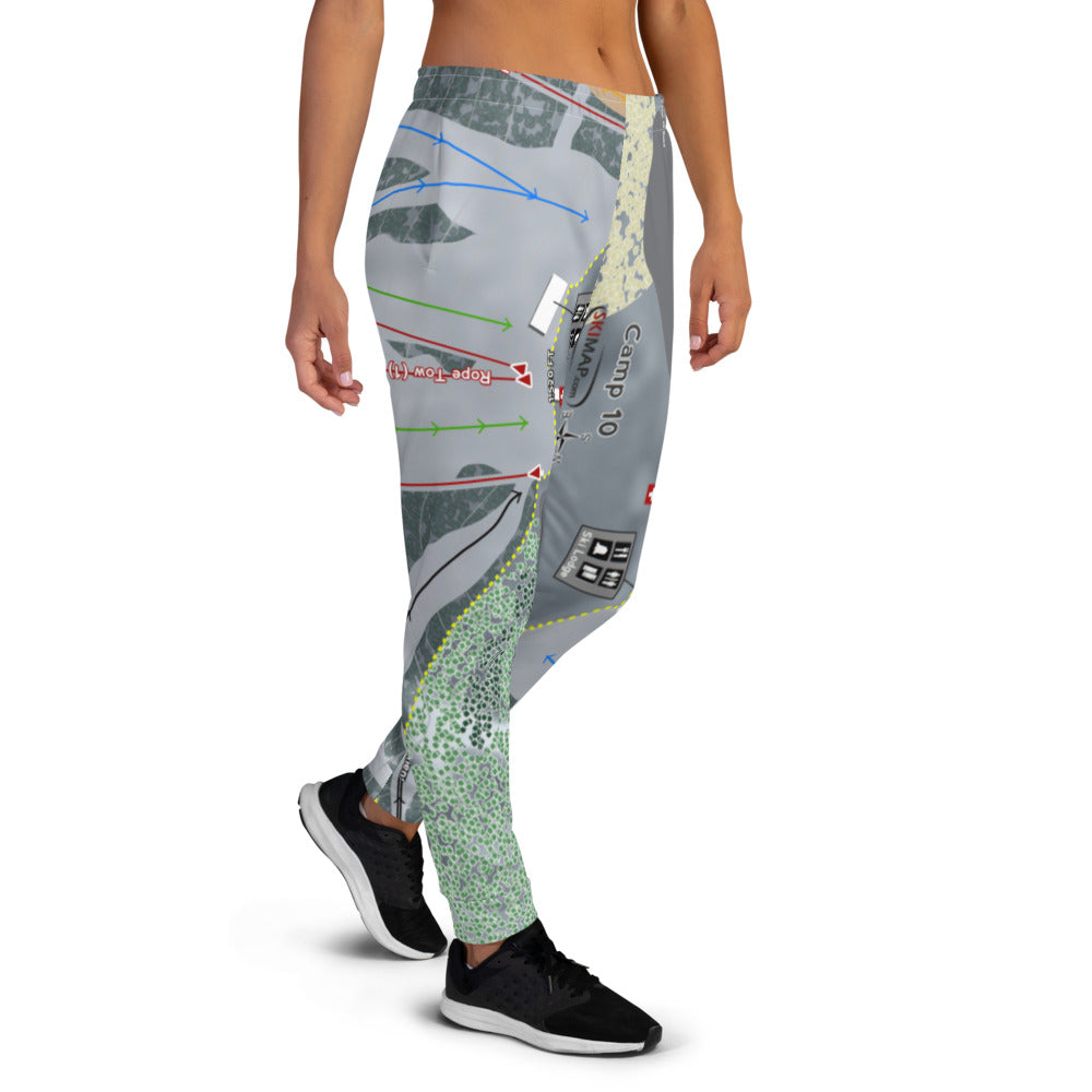 Camp 10, Wisconsin Ski Trail Map Women's Mid-Layer - Powderaddicts