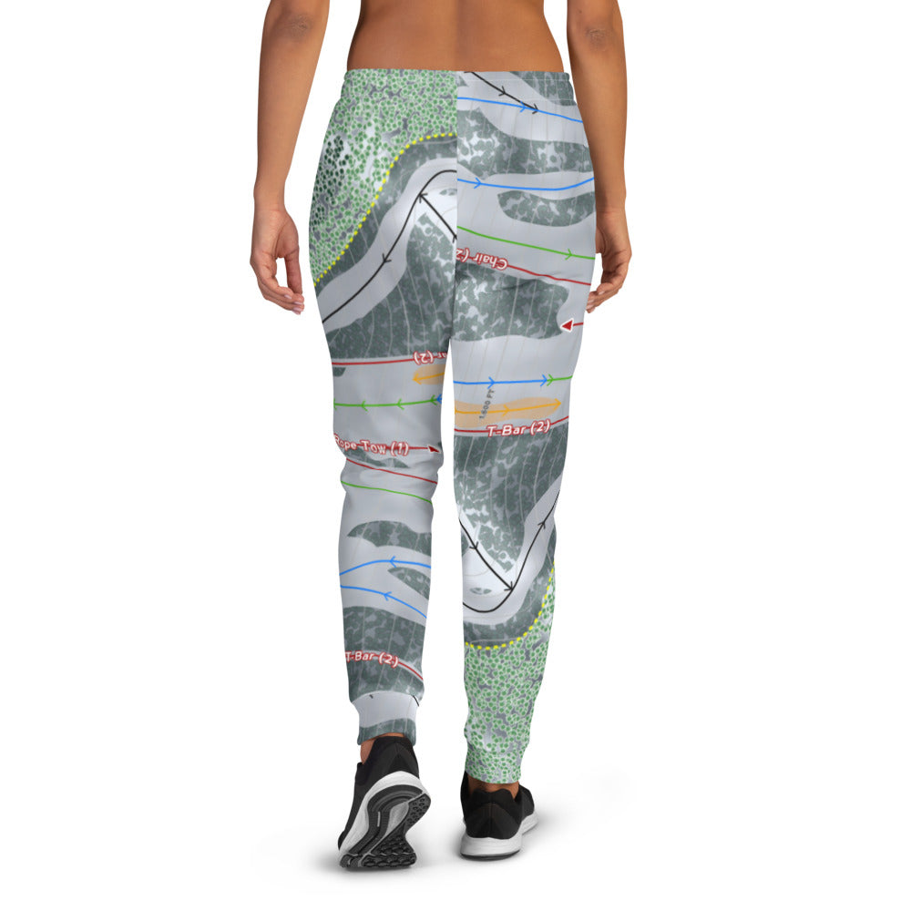 Camp 10, Wisconsin Ski Trail Map Women's Mid-Layer - Powderaddicts