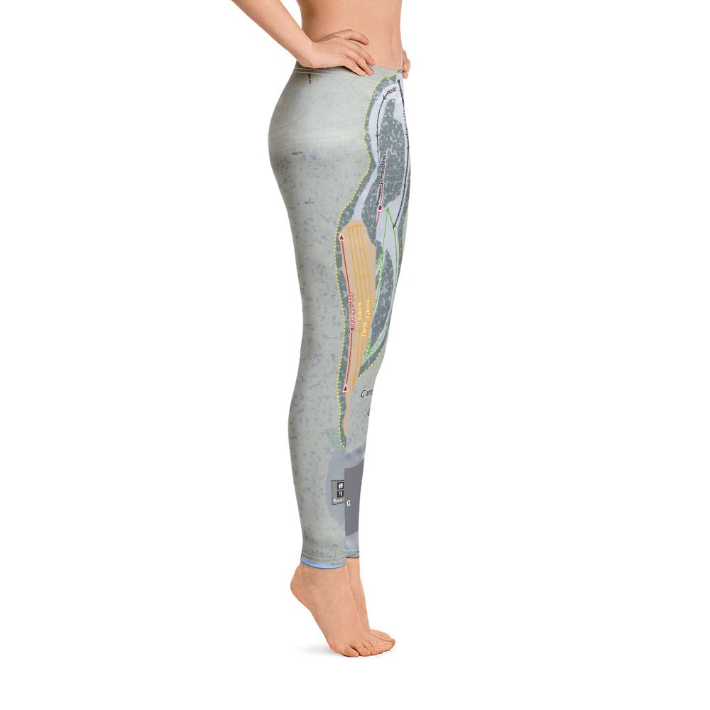Campgaw Mountain, New Jersey Ski Trail Map Women's Base Layer Bottom - Powderaddicts