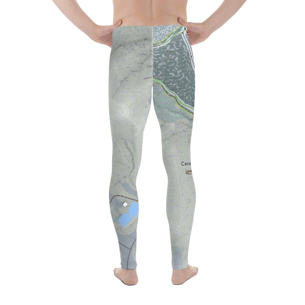 Canaan Valley, West Virginia Ski Trail Map Men&#39;s Base Layer Bottom - Powderaddicts