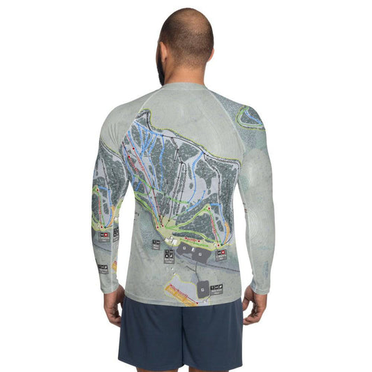 Canaan Valley, West Virginia Ski Trail Map Men's Base Layer Top - Powderaddicts