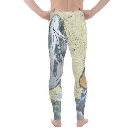 Cannonsburg, Michigan Ski Trail Map Men's Base Layer Bottom - Powderaddicts