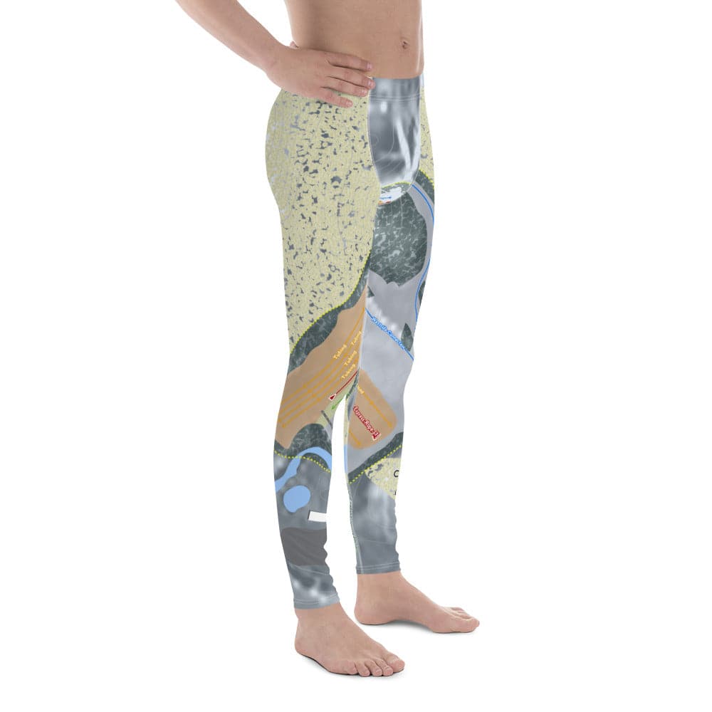 Cannonsburg, Michigan Ski Trail Map Men's Base Layer Bottom - Powderaddicts