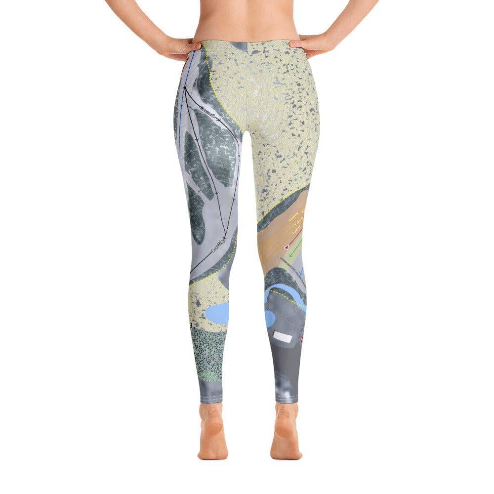 Cannonsburg, Michigan Ski Trail Map Women's Base Layer Bottom - Powderaddicts
