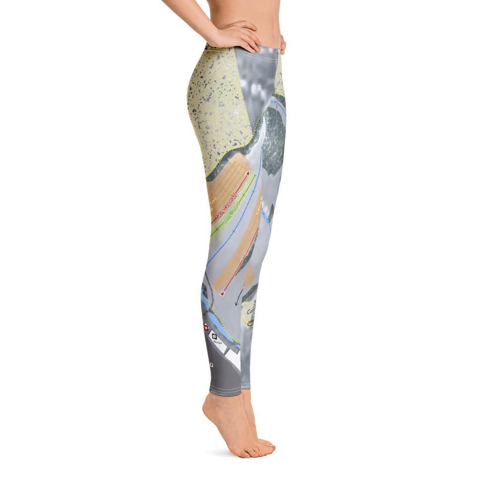 Cannonsburg, Michigan Ski Trail Map Women's Base Layer Bottom - Powderaddicts