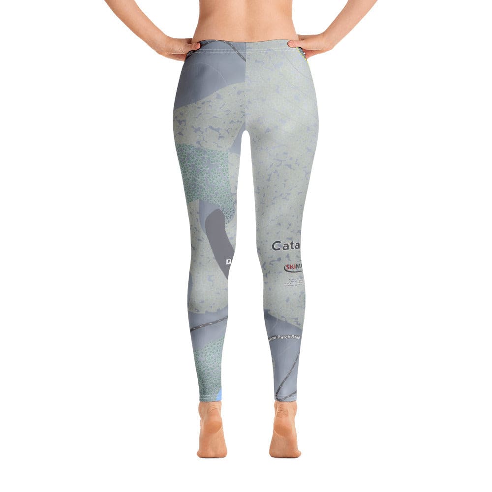 Cataloochee, North Carolina Ski Trail Map Women's Base Layer Bottom