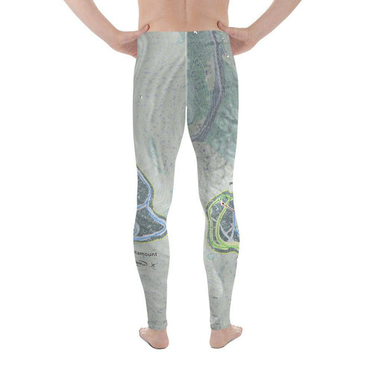 Catamount, New York Ski Trail Map Men's Base Layer Bottom - Powderaddicts