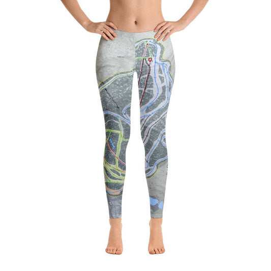Catamount, New York Ski Trail Map Women's Base Layer Bottom - Powderaddicts