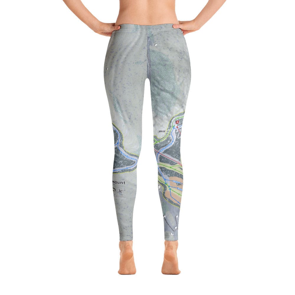 Catamount, New York Ski Trail Map Women's Base Layer Bottom - Powderaddicts