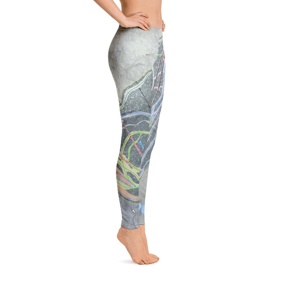 Catamount, New York Ski Trail Map Women's Base Layer Bottom - Powderaddicts