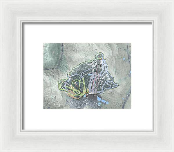 Catamount Ski Trail Map - Framed Print - Powderaddicts