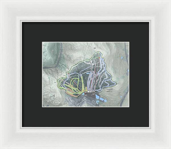 Catamount Ski Trail Map - Framed Print - Powderaddicts