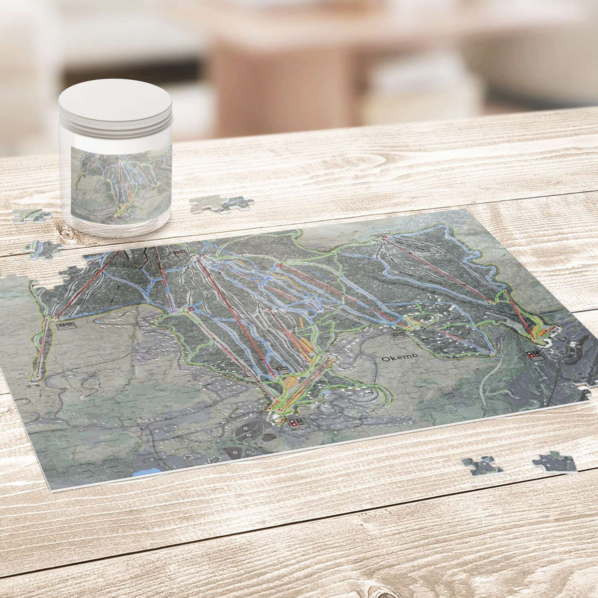Okemo Vermont Ski Trail Map Puzzle - Powderaddicts