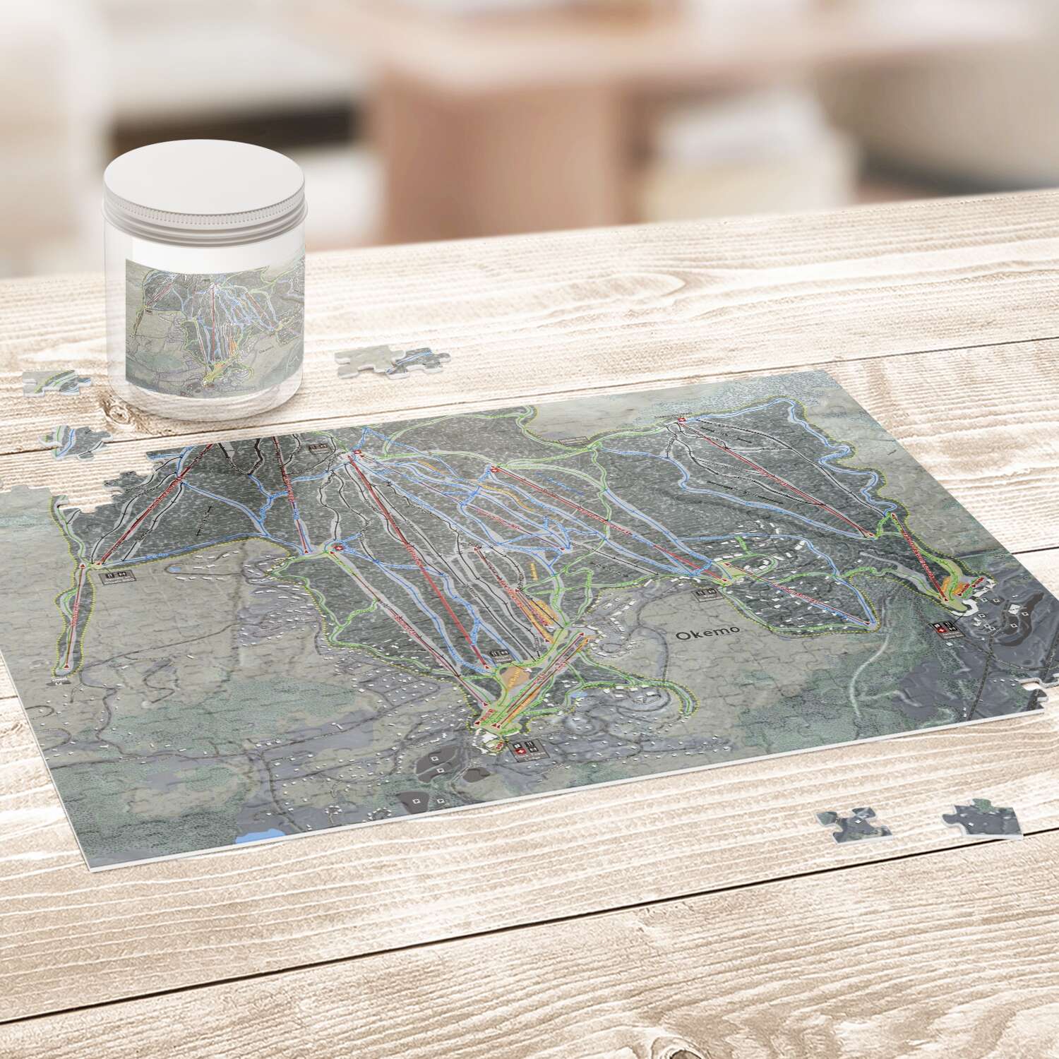 Okemo Vermont Ski Trail Map Puzzle - Powderaddicts
