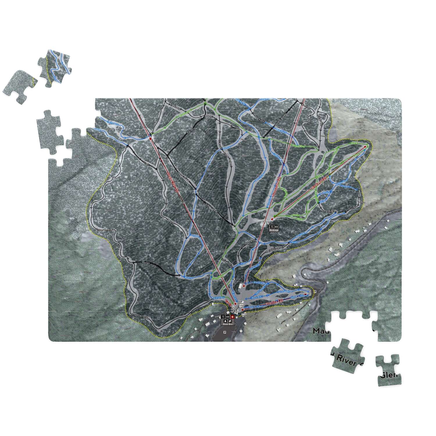 Mad River Glen, Vermont Ski Trail Map Puzzle - Powderaddicts