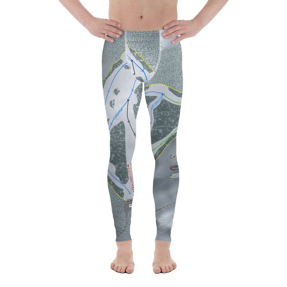 Cedar Pass, California Ski Trail Map Men's Base Layer Bottom