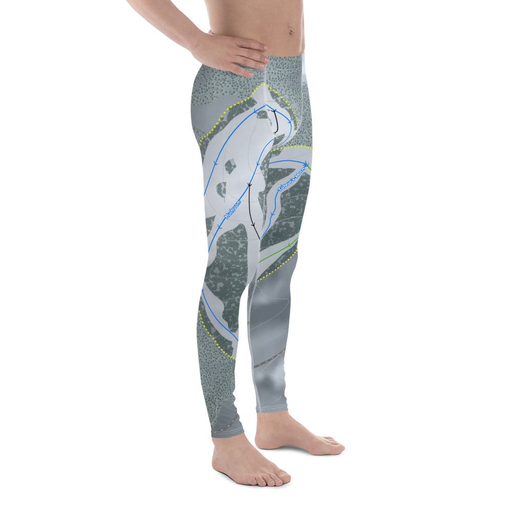 Cedar Pass, California Ski Trail Map Men's Base Layer Bottom - Powderaddicts