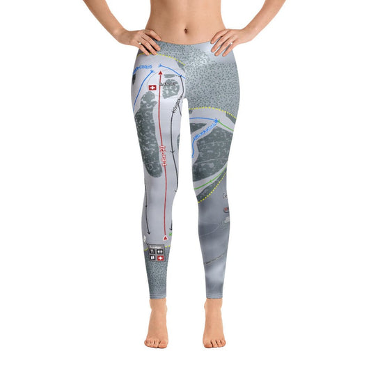 Cedar Pass, California Ski Trail Map Women's Base Layer Bottom - Powderaddicts