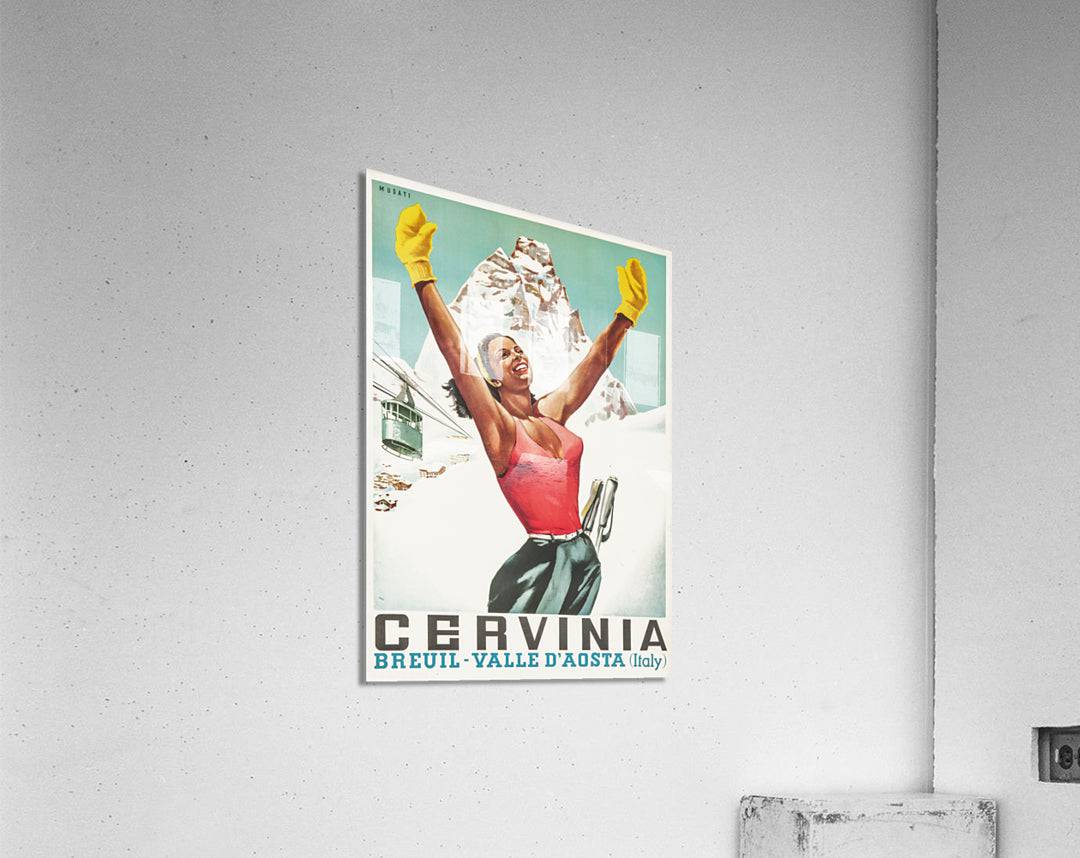 Cervinia vintage poster - Powderaddicts