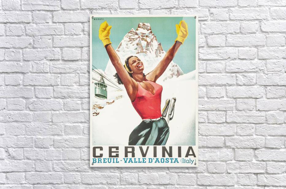 Cervinia vintage poster - Powderaddicts