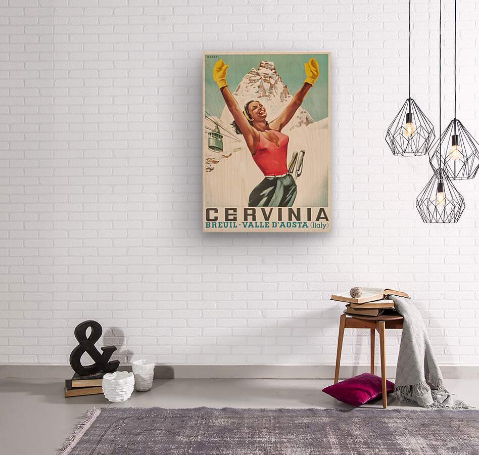 Cervinia vintage poster - Powderaddicts