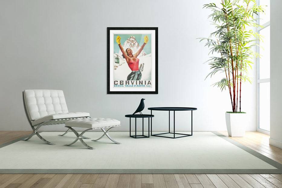 Cervinia vintage poster - Powderaddicts
