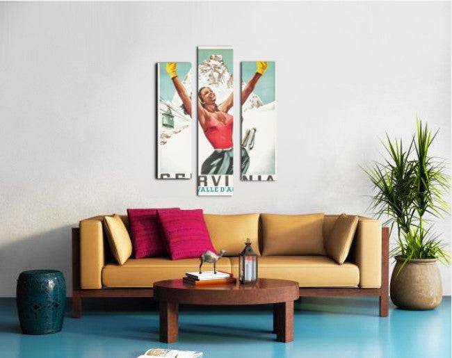 Cervinia vintage poster - Powderaddicts