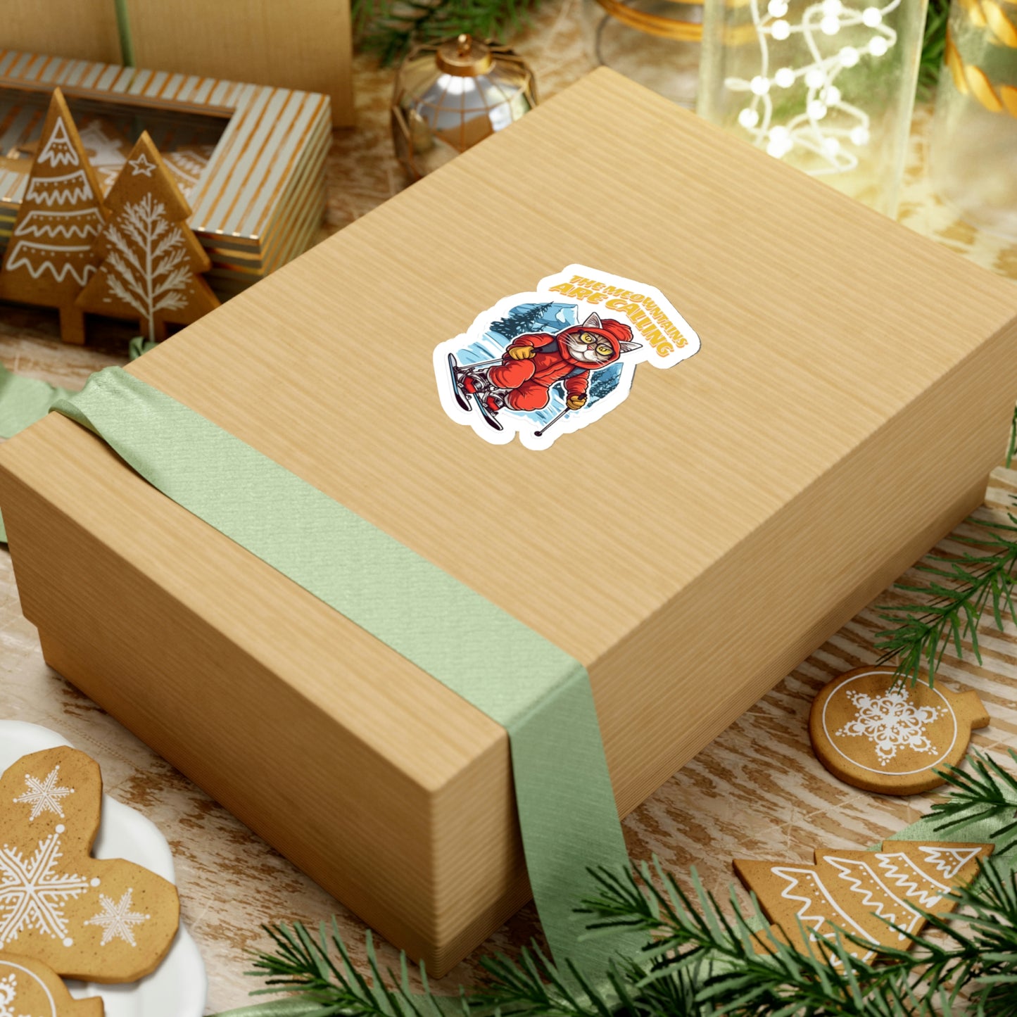 The Meownatins Are Calling Kiss-Cut Stickers