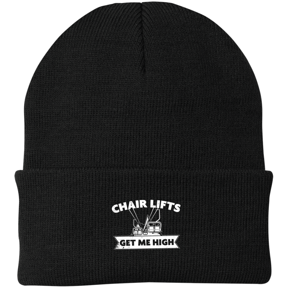 Chairlifts Get Me High Knit Cap - Powderaddicts