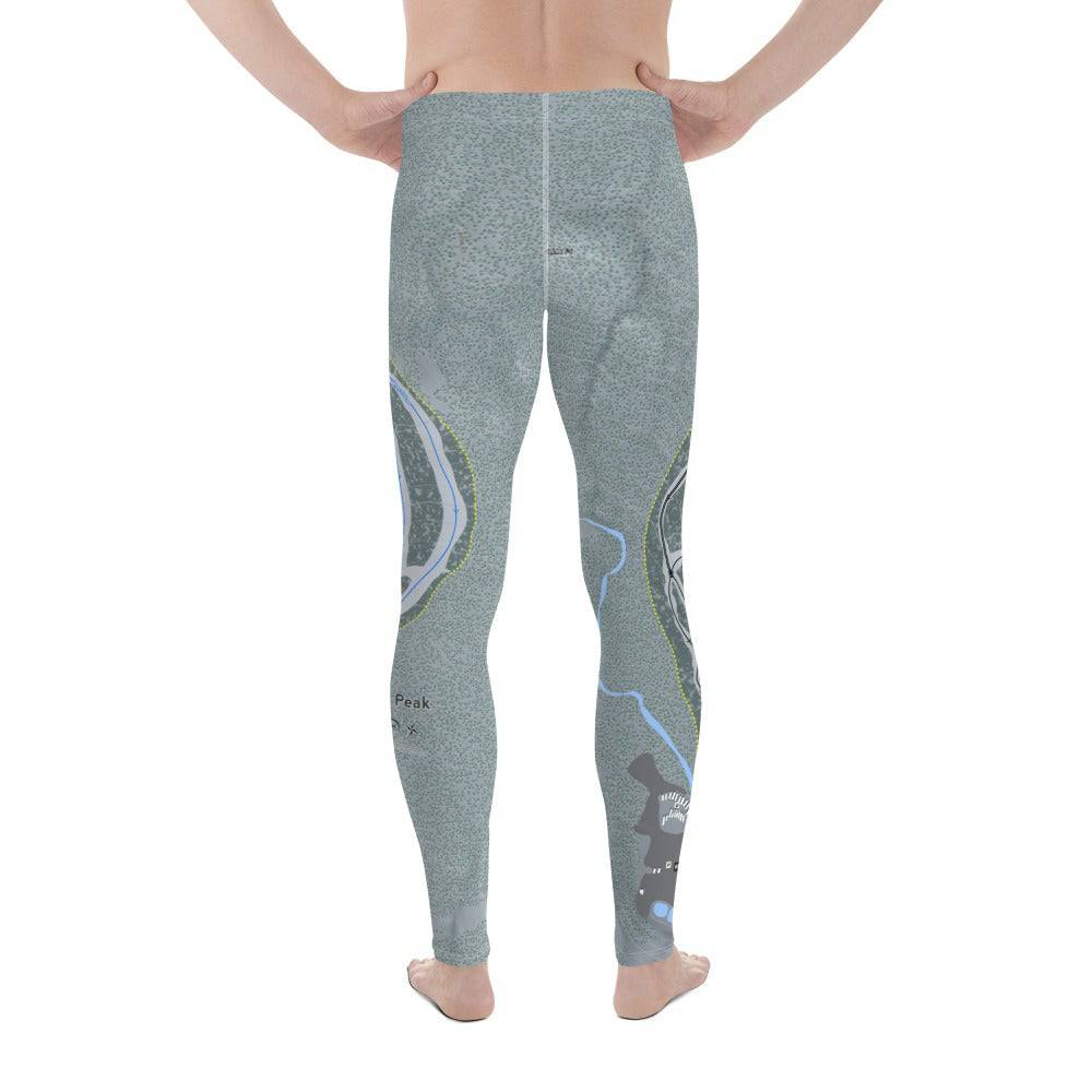 China Peak, California Ski Trail Map Men's Base Layer Bottom - Powderaddicts