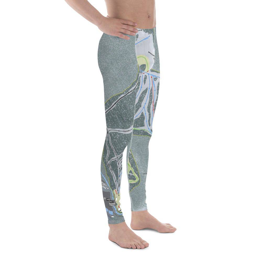 China Peak, California Ski Trail Map Men's Base Layer Bottom - Powderaddicts