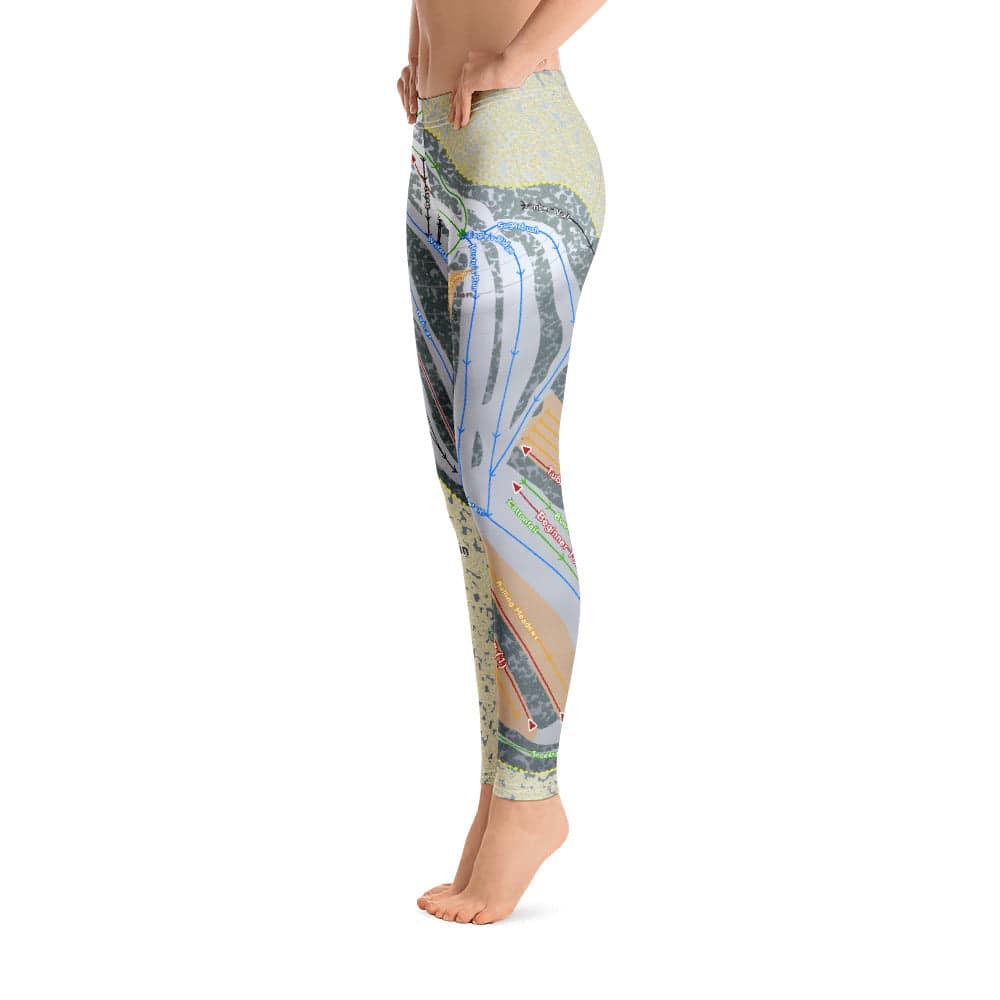 Christie Mountain, Wisconsin Ski Trail Map Women's Base Layer Bottom - Powderaddicts