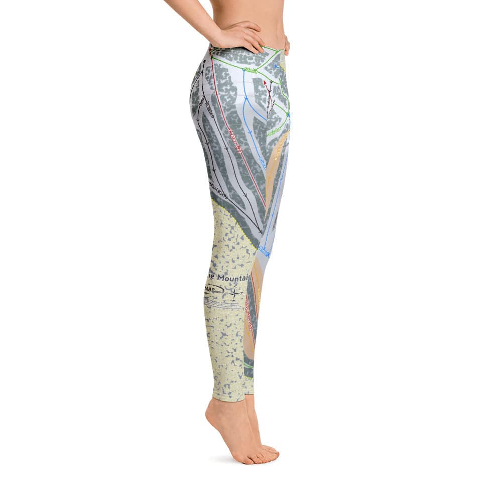 Christie Mountain, Wisconsin Ski Trail Map Women's Base Layer Bottom - Powderaddicts